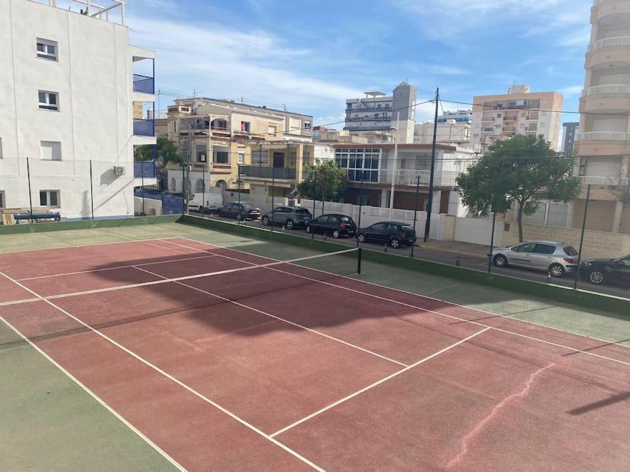 Apartamento 1ª Linea De Playa - Con Piscina Y Parking Playa de Gandia Buitenkant foto