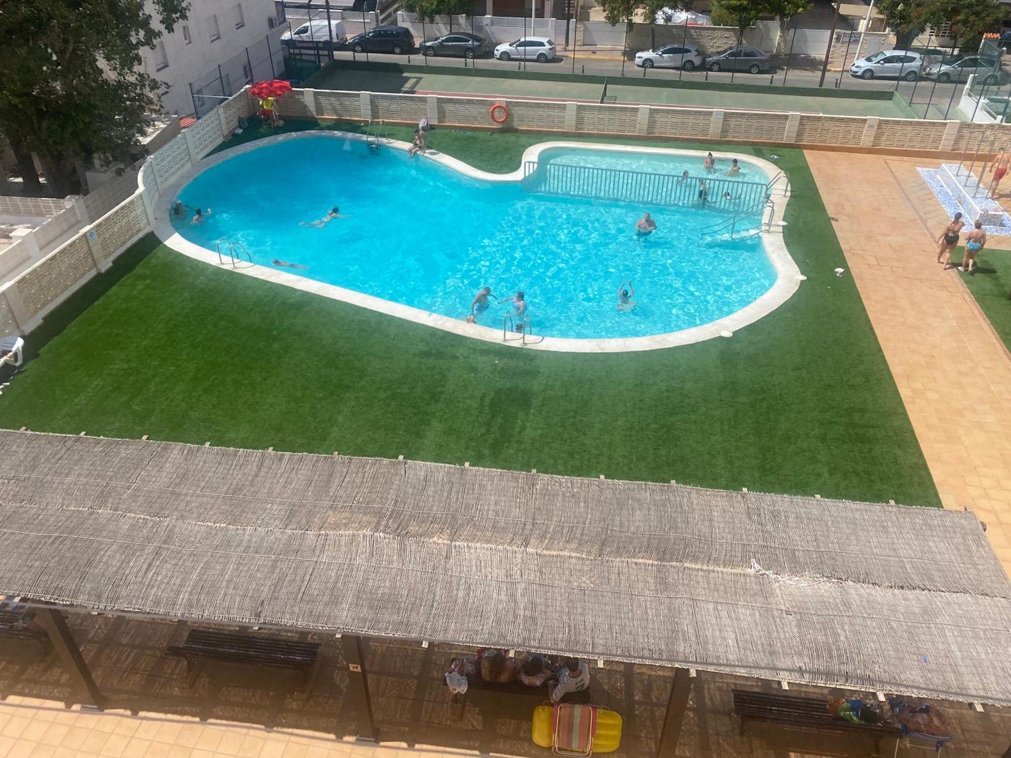 Apartamento 1ª Linea De Playa - Con Piscina Y Parking Playa de Gandia Buitenkant foto