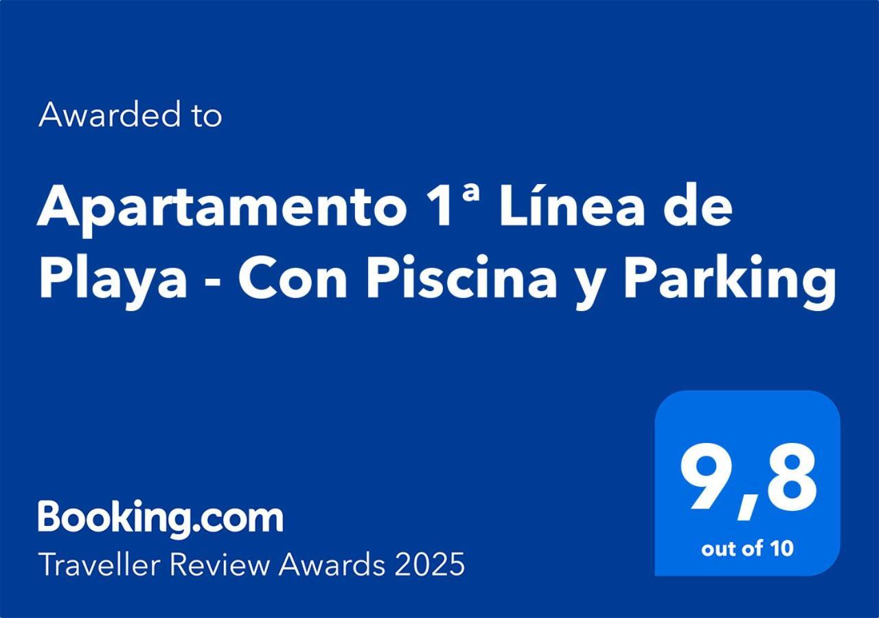 Apartamento 1ª Linea De Playa - Con Piscina Y Parking Playa de Gandia Buitenkant foto